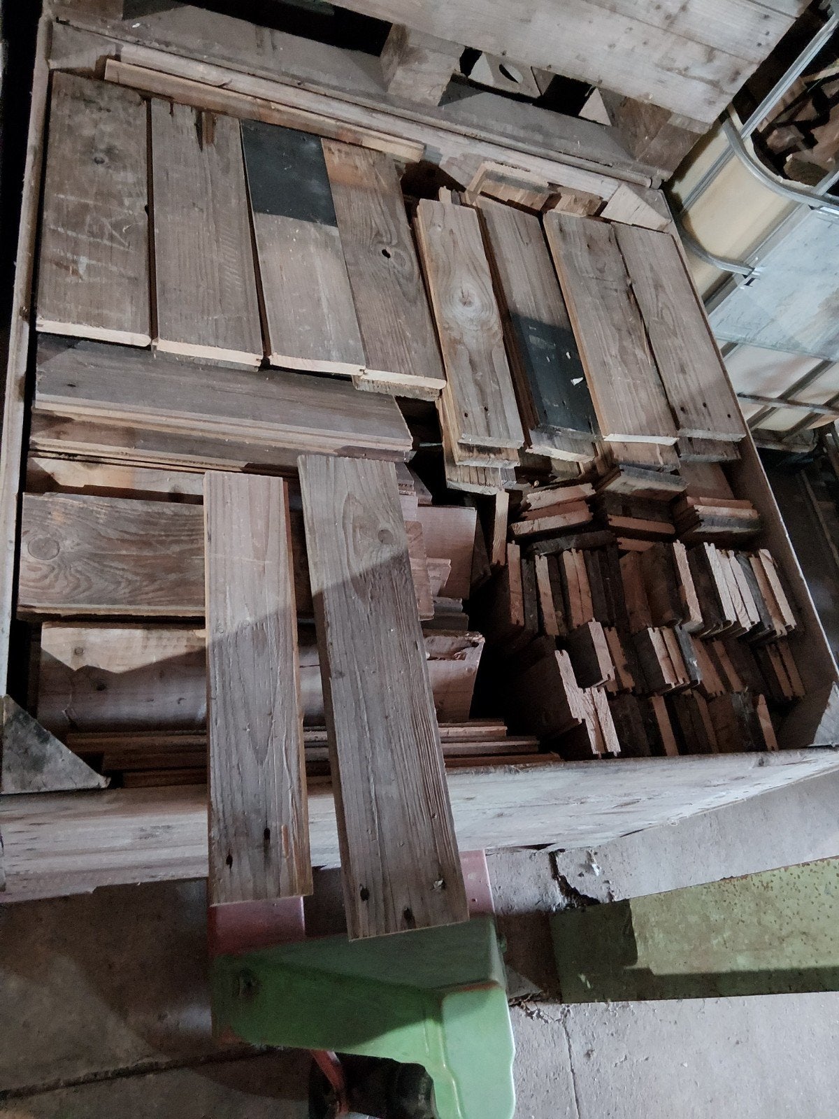 tand/groef (rest) planken (45-55cm), Ophalen, Gebruikt, Hout
