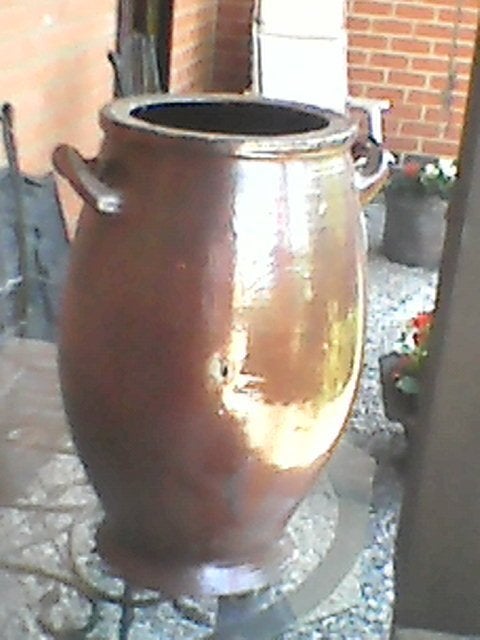 VASE  EN  GRES  ( H-50cm  / dia-27 a 35 cm), Antiquités & Art, Enlèvement