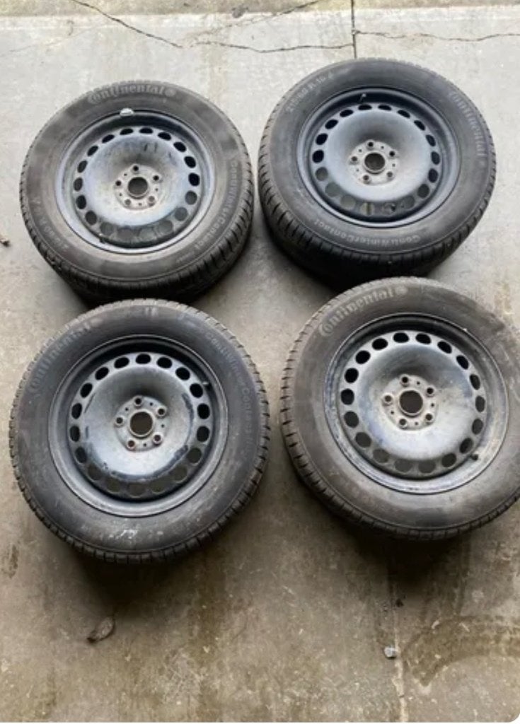215/60/R16 winterwielset, Auto-onderdelen, Banden en Velgen, Ophalen, 16 inch, Winterbanden, Band(en)