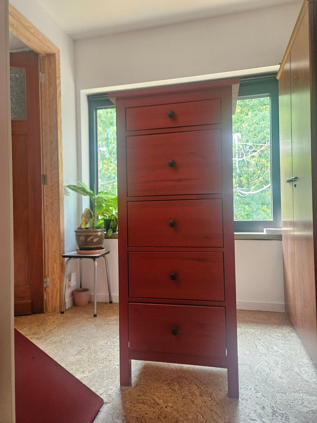 rood ladekastje Ikea, Ophalen, Minder dan 50 cm, Gebruikt, 100 tot 150 cm