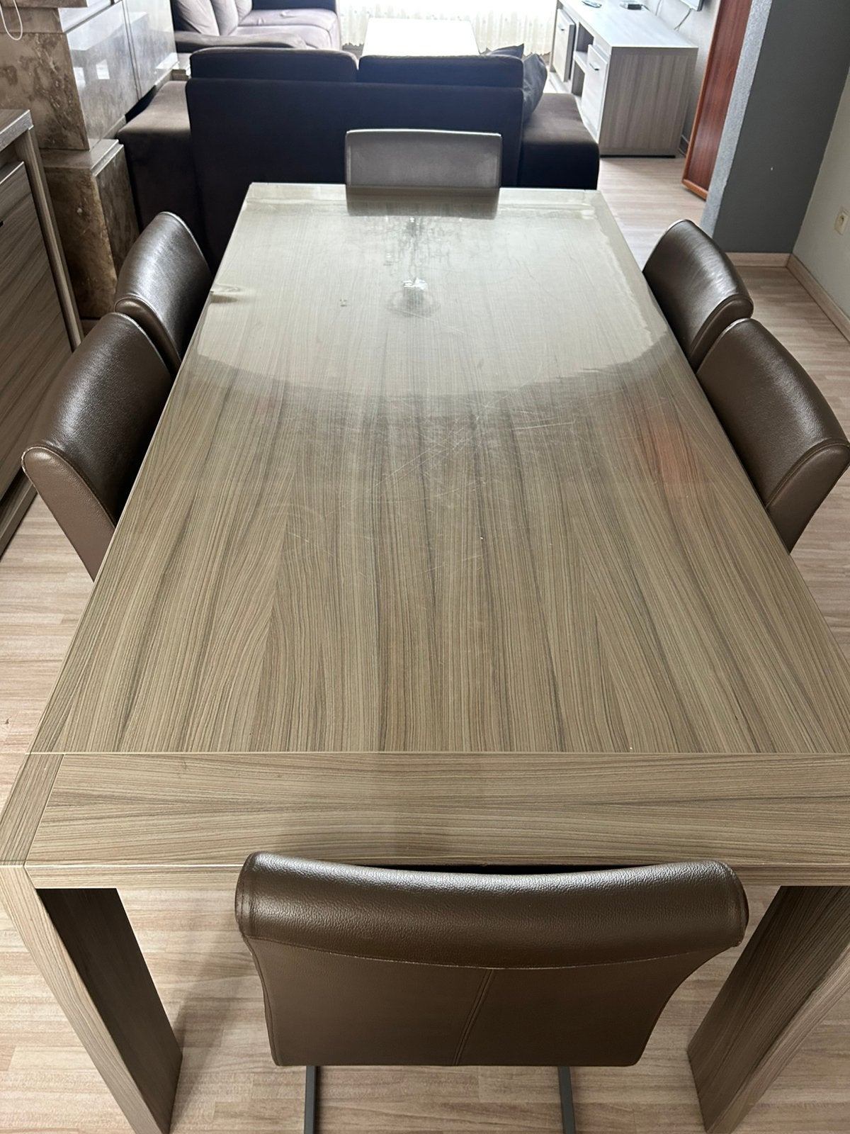Eettafel met 6 stoelen, Huis en Inrichting, Ophalen