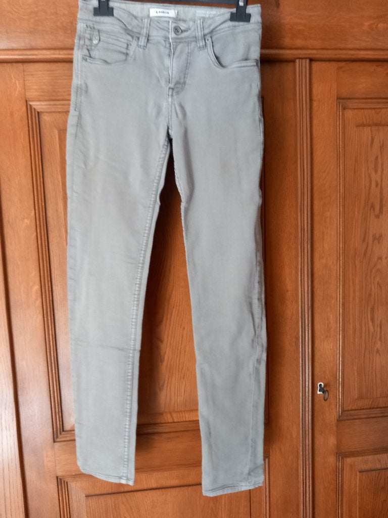 GARCIA - muisgrijze jeans - 5 zakken - maat 164 cm, Kleding | Heren, Verzenden, Zo goed als nieuw, Grijs, Garcia + Jack &Jones