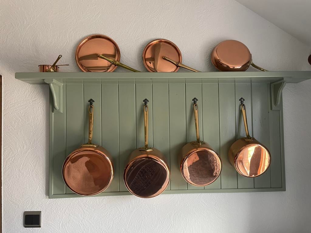 Koperen potten, Huis en Inrichting, Ophalen, Gebruikt