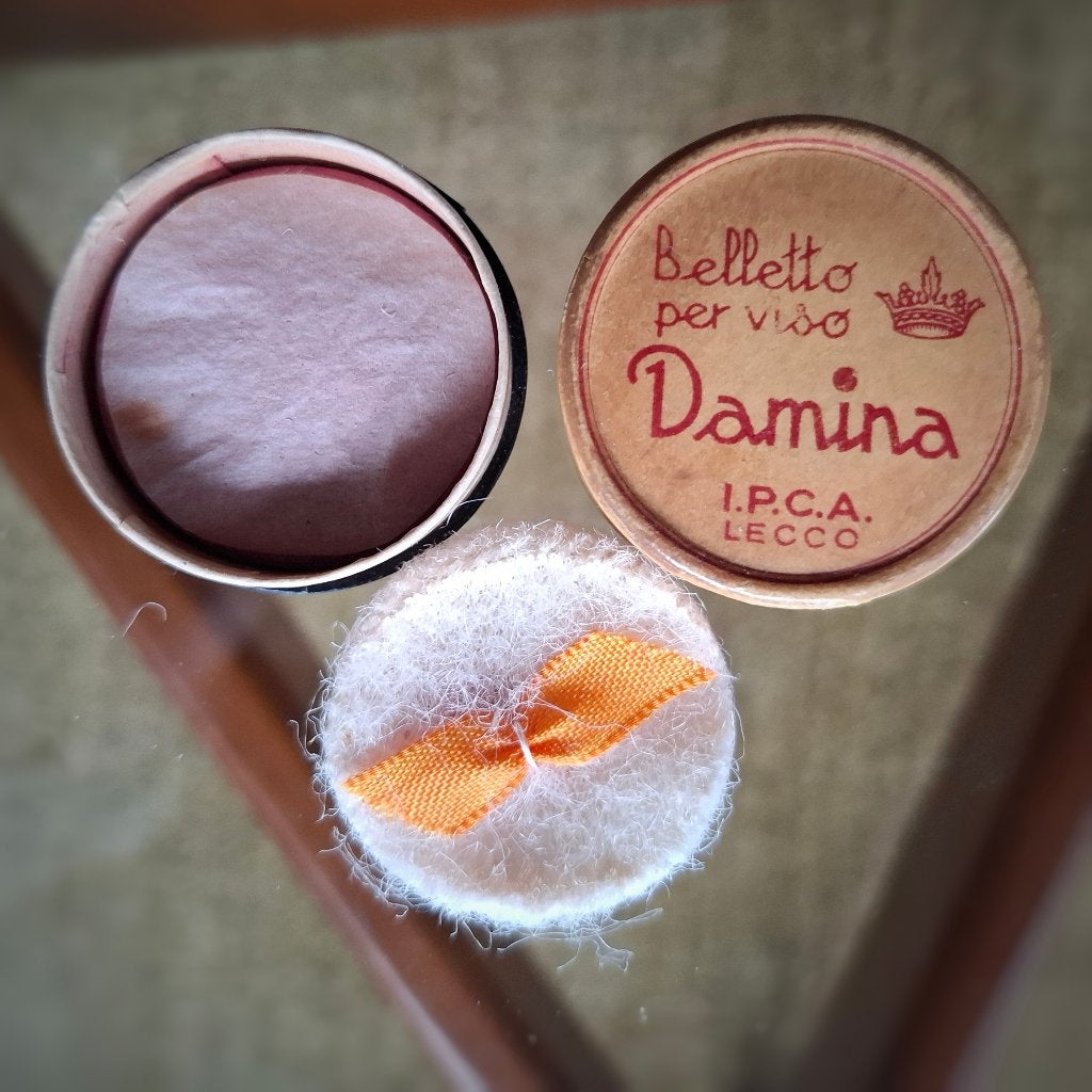 Retro Potje Damina Italiaanse Vintage Cosmetica 1950/'60, Ophalen of Verzenden, Persoonlijke verzorging