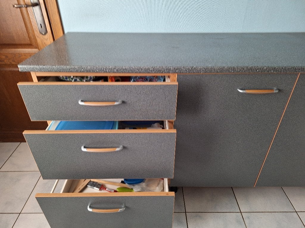 Kast, Ophalen, Gebruikt, 150 tot 200 cm, Teakhout