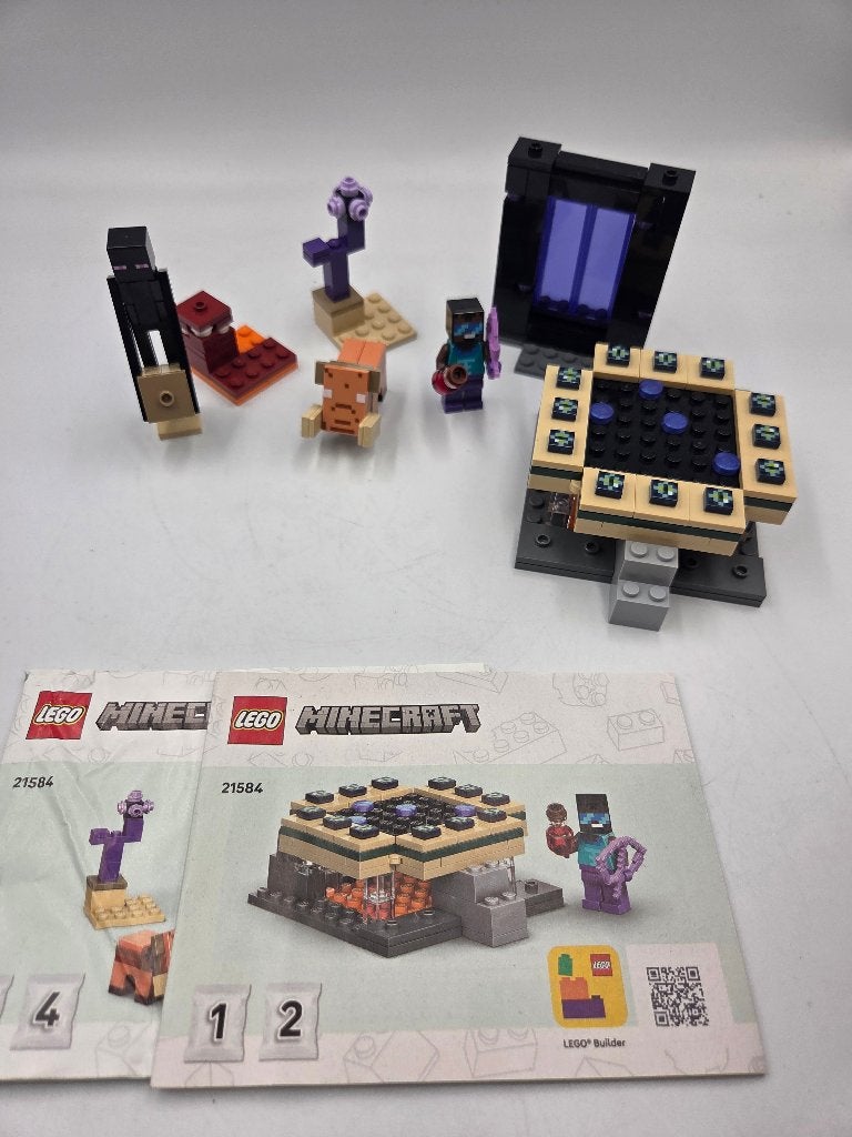 Lego Minecraft 21584 Nether & End Portal Journey, Kinderen en Baby's, Minecraft, Lego, Ophalen of Verzenden, Zo goed als nieuw