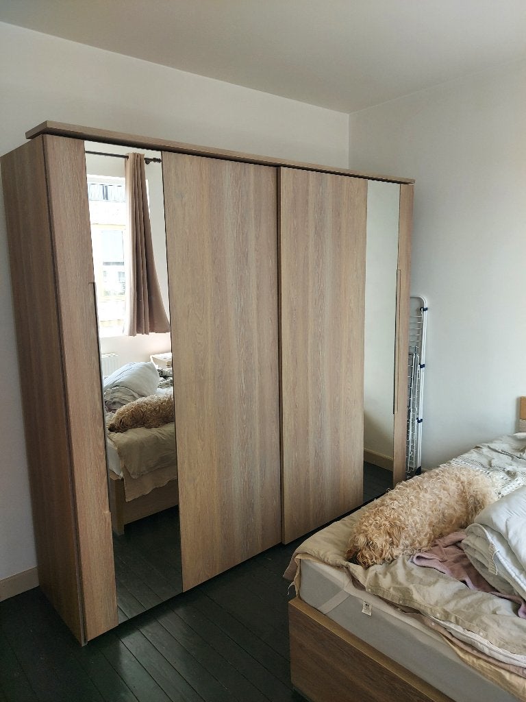 Grote sterke kleerkast in goede staat, Huis en Inrichting, Kasten | Kleerkasten, Gebruikt, 200 cm of meer, 200 cm of meer, 50 tot 75 cm
