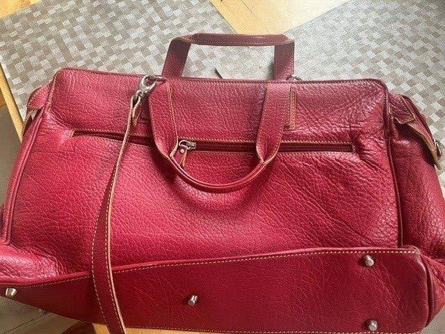 Rood lederen elegante PC tas, Ophalen of Verzenden, Zo goed als nieuw, Rood