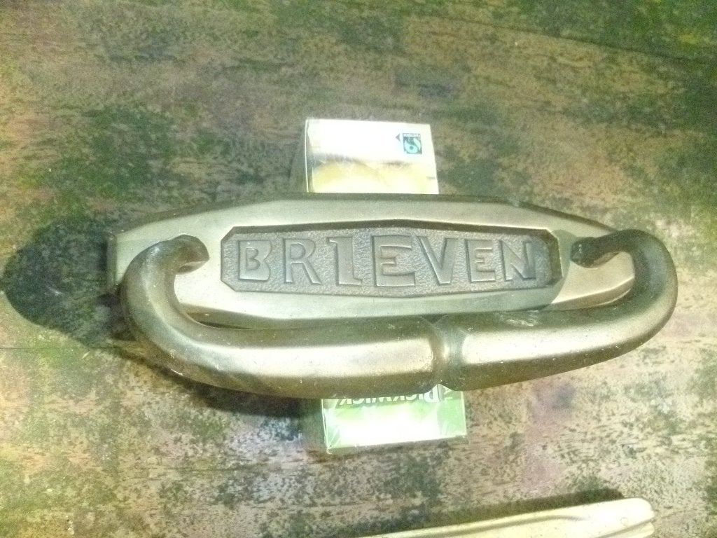 koper deurtrekken met brievenbus, Ophalen, Koper