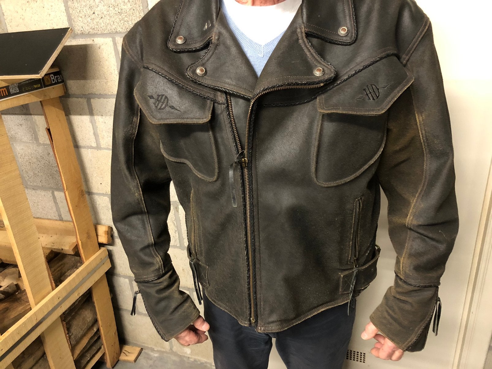 Veste en cuir Harley Davidson, Motos, Enlèvement