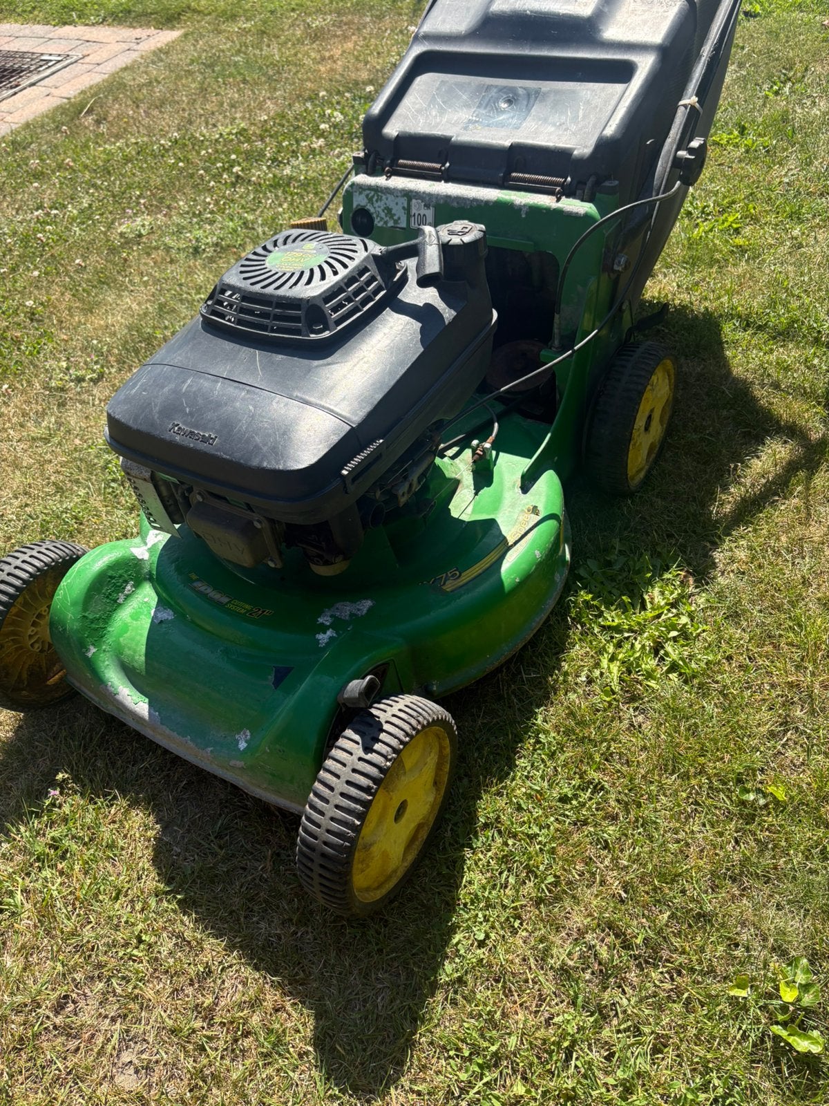 John deer grasmaaier voor opmaak, Ophalen