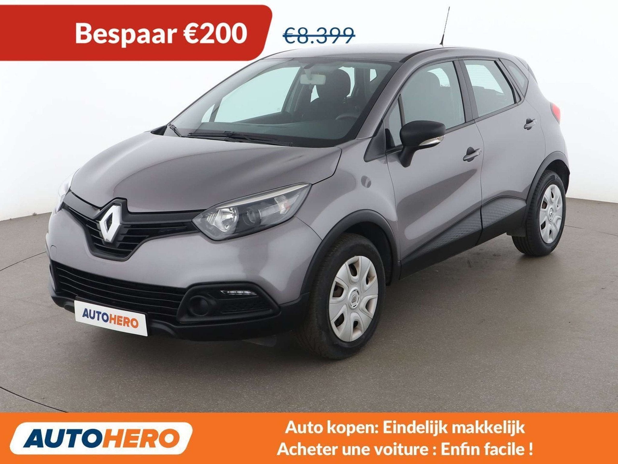 Renault Captur 0.9 Energy Life, Autos, Argent ou Gris, Achat, 1184 kg, Bleu