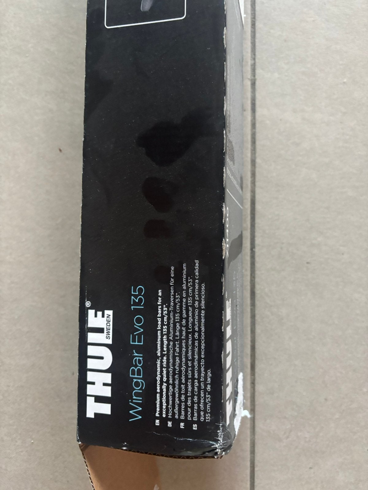 Te koop: Thule WingBar Evo 135 + Thule Evo Clamp 710500, Ophalen, Zo goed als nieuw