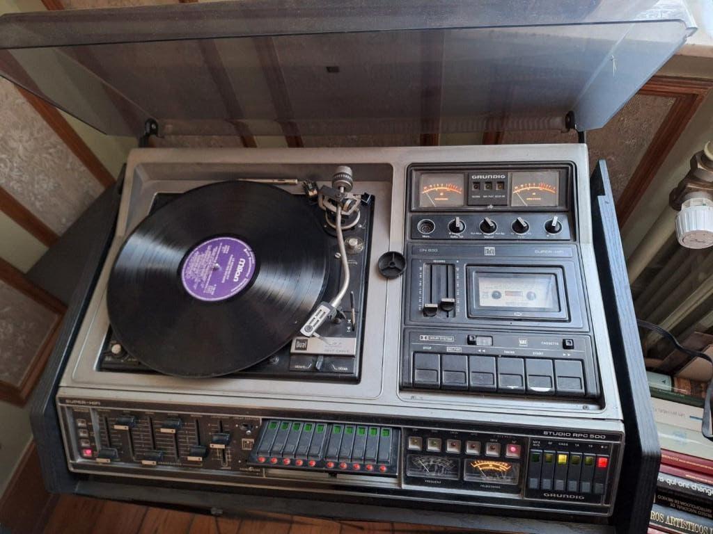 Platine - GRUNDIG Studio RPC 500 + HautParleus + meuble, Enlèvement, Utilisé, Tourne-disque, Autres marques