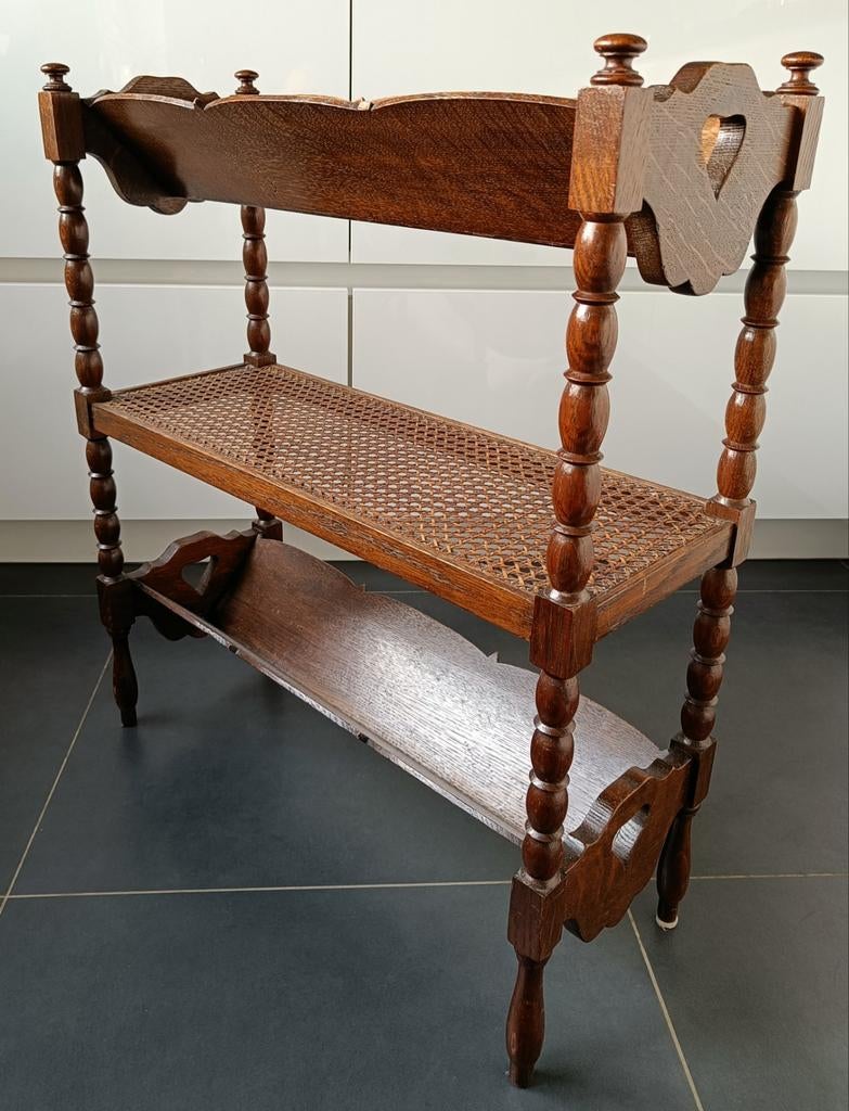 Antieke houten boekenstandaard., Antiek en Kunst, Ophalen