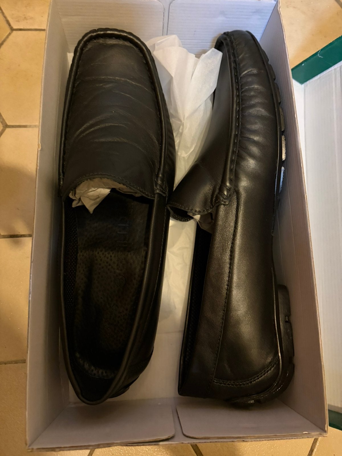 G’FIELD loafers (maat 46, zwart leer), Vêtements | Hommes, Chaussures, Enlèvement, Comme neuf, Noir, Flâneurs