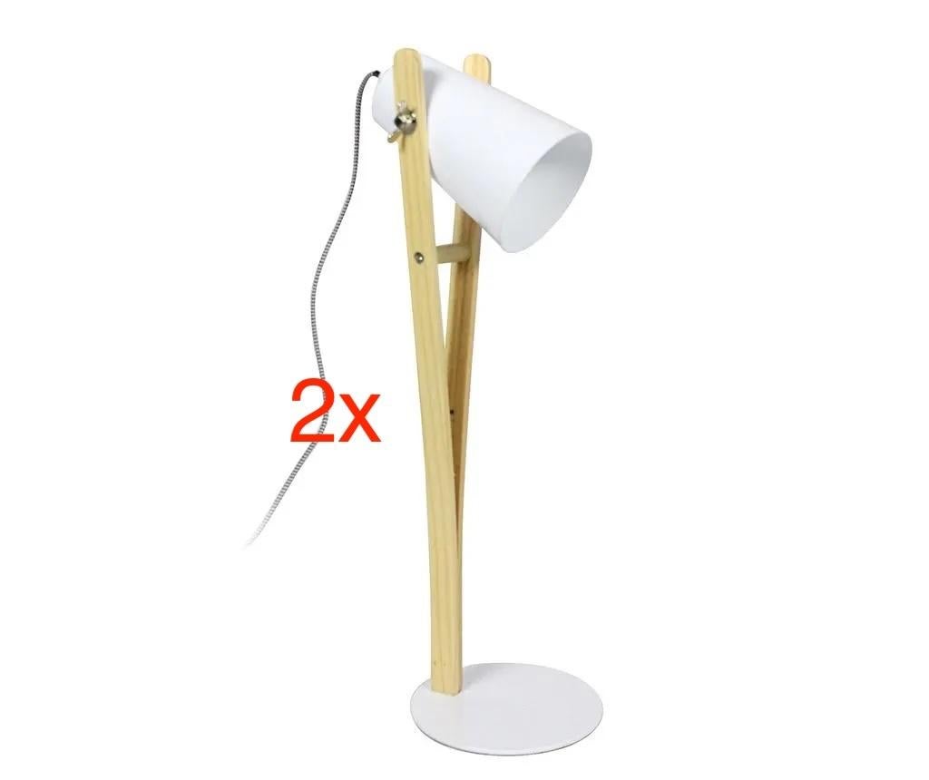 Set van 2 nachtlampen/tafellampen 57 cm hoog, 50 tot 75 cm, Nieuw, Scandinavisch, Ophalen of Verzenden