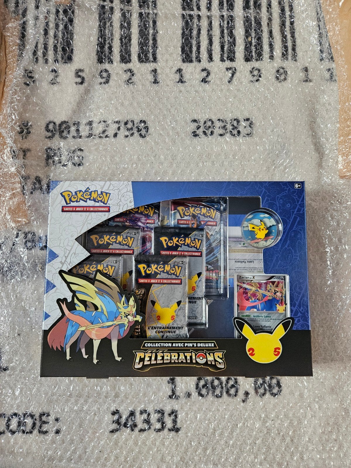 Pokémon Zacian Niv.x Set - Pokémon-feesten 25 jaar, Ophalen, Nieuw, Boosterbox