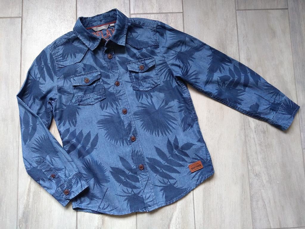 ★ M128 - Hemd JBC, Kinderen en Baby's, Kinderkleding | Maat 128, Overhemd of Blouse, Ophalen of Verzenden, Zo goed als nieuw, JBC.