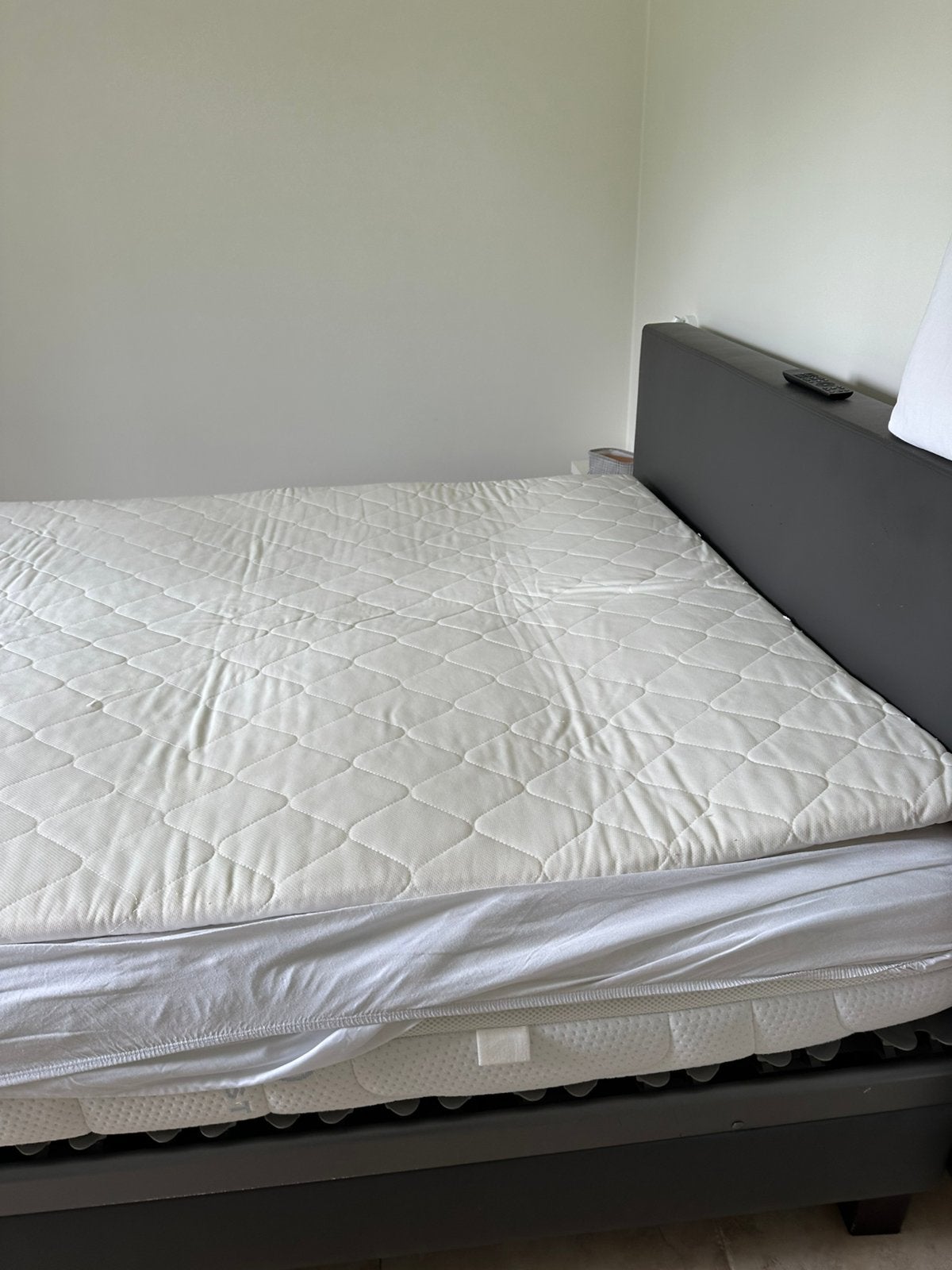 TOPPER BED, Crème, Comme neuf, Enlèvement, 200 cm