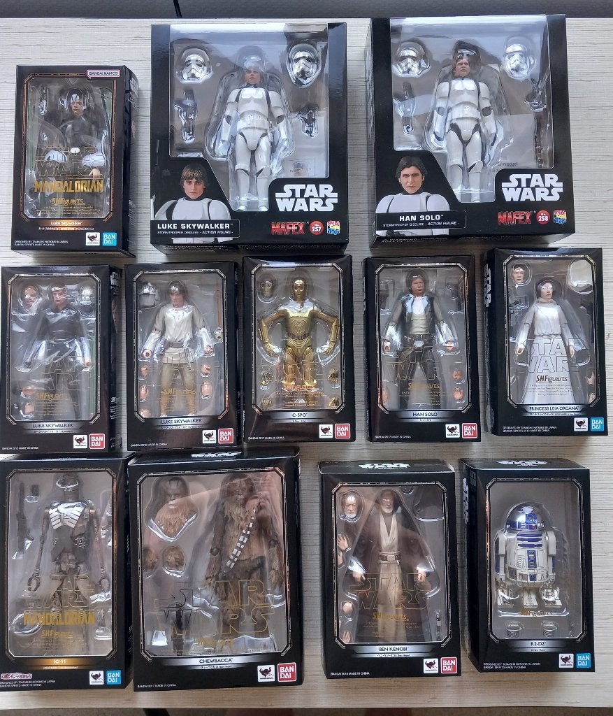 S.H. Figuarts & Mafex Star Wars Figuren, Verzamelen, Ophalen of Verzenden, Zo goed als nieuw, Actiefiguurtje