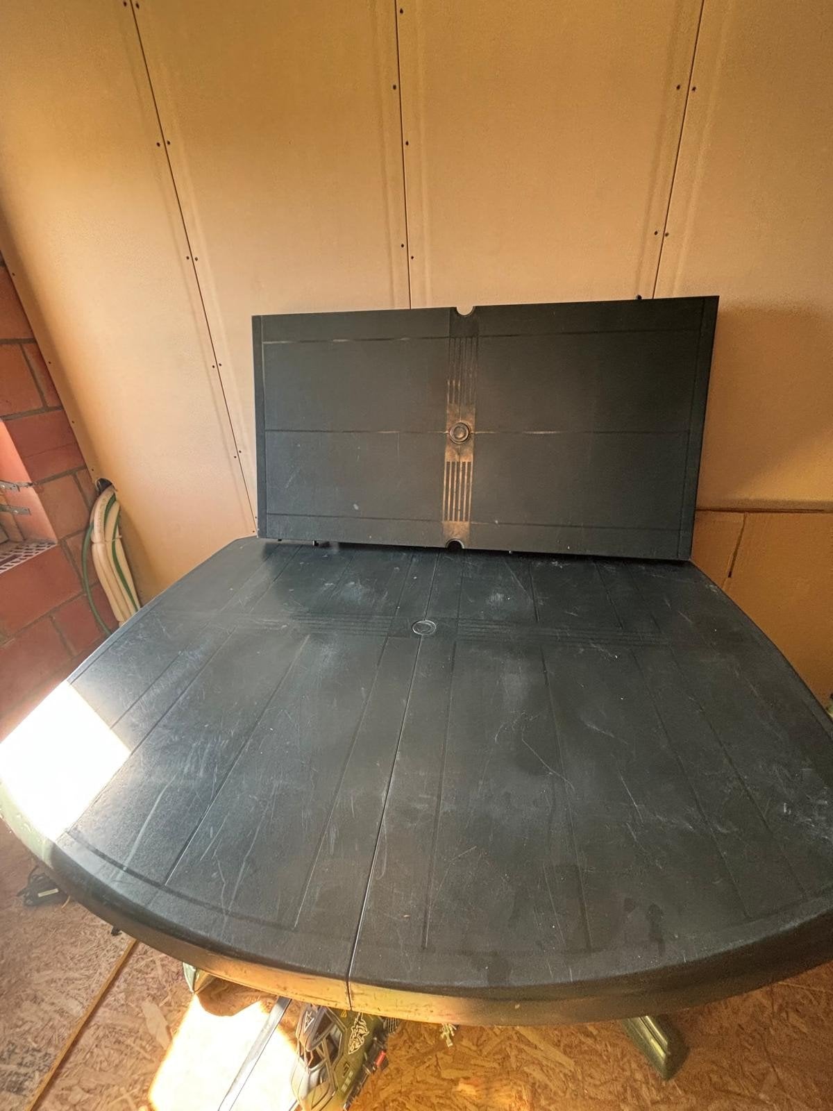 Tuintafel groen plastic 150 x 90, Ophalen, Plastic