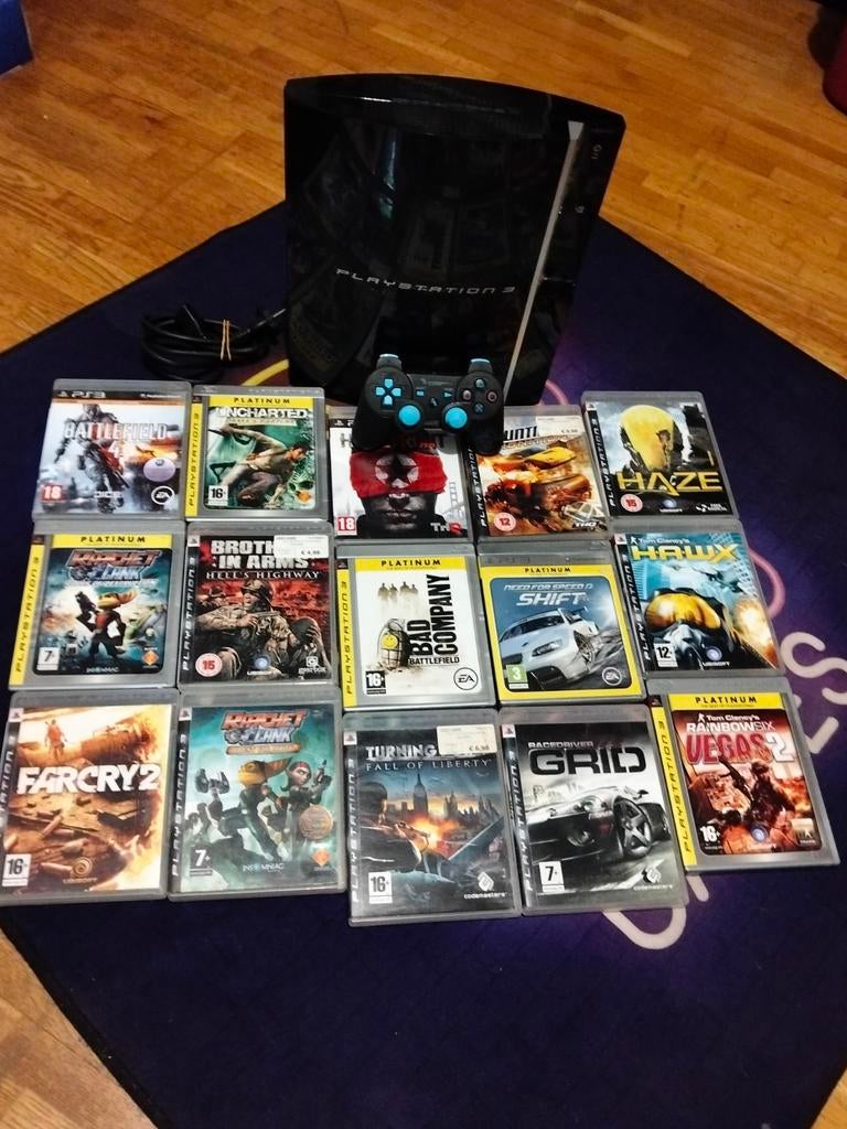 Ps3 phat model met 15 games, Consoles de jeu & Jeux vidéo, Consoles de jeu | Sony PlayStation 3, Enlèvement ou Envoi, Phat