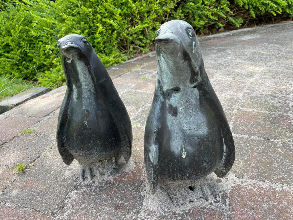 Bronzen pinguïns, Enlèvement