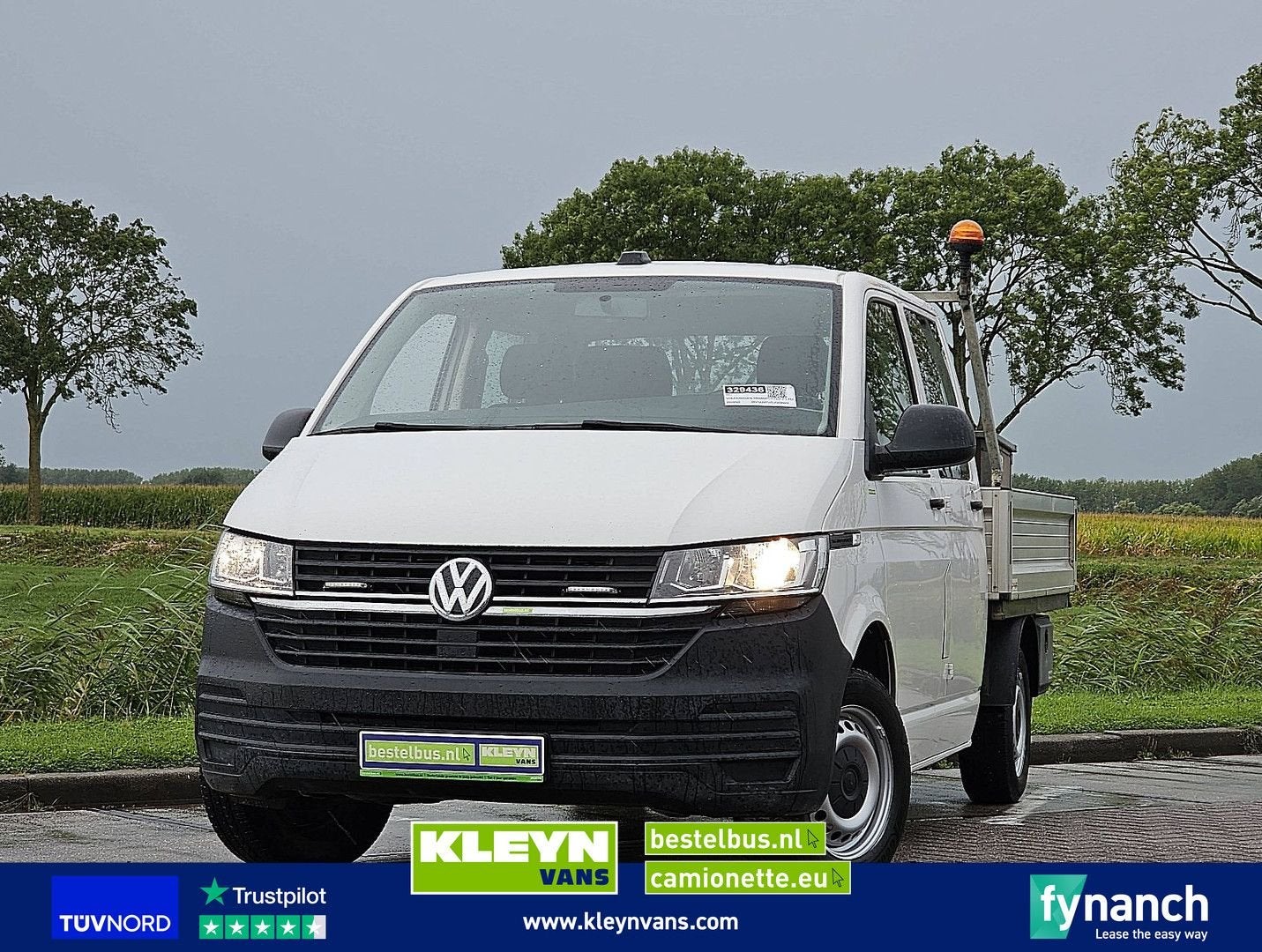 Volkswagen TRANSPORTER 2.0 TDI L2 Dubbel Cabine AC!, Wit, Bedrijf, Te koop, Cruise Control