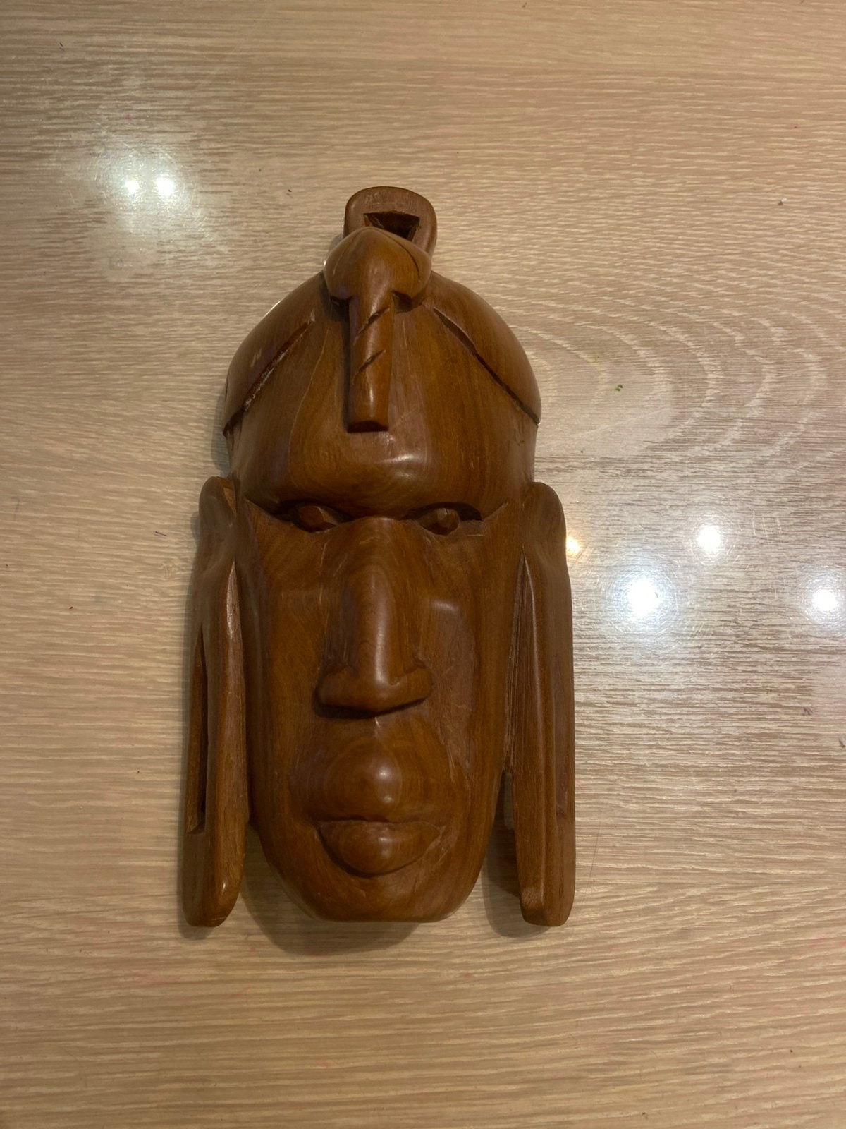 Vintage afrikaans masker (zwaar hout), Ophalen of Verzenden, Zo goed als nieuw, Hout