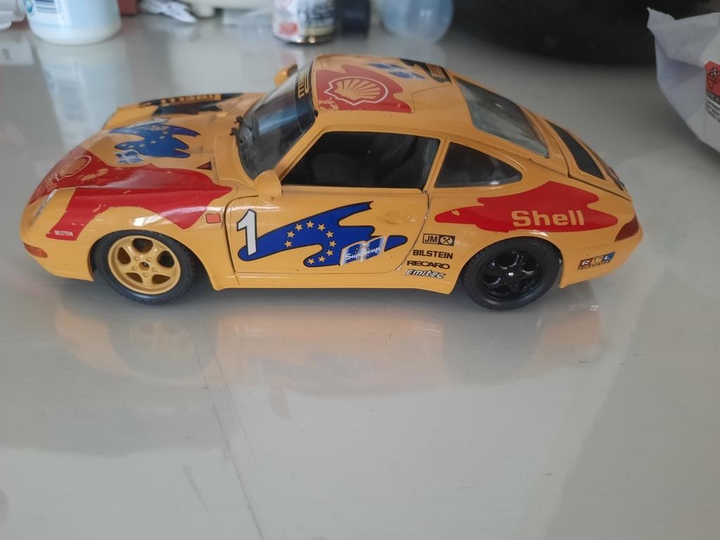 Burago Porsche 1/24, Hobby & Loisirs créatifs, Voitures miniatures | 1:24, Enlèvement ou Envoi, Utilisé, Voiture, Burago