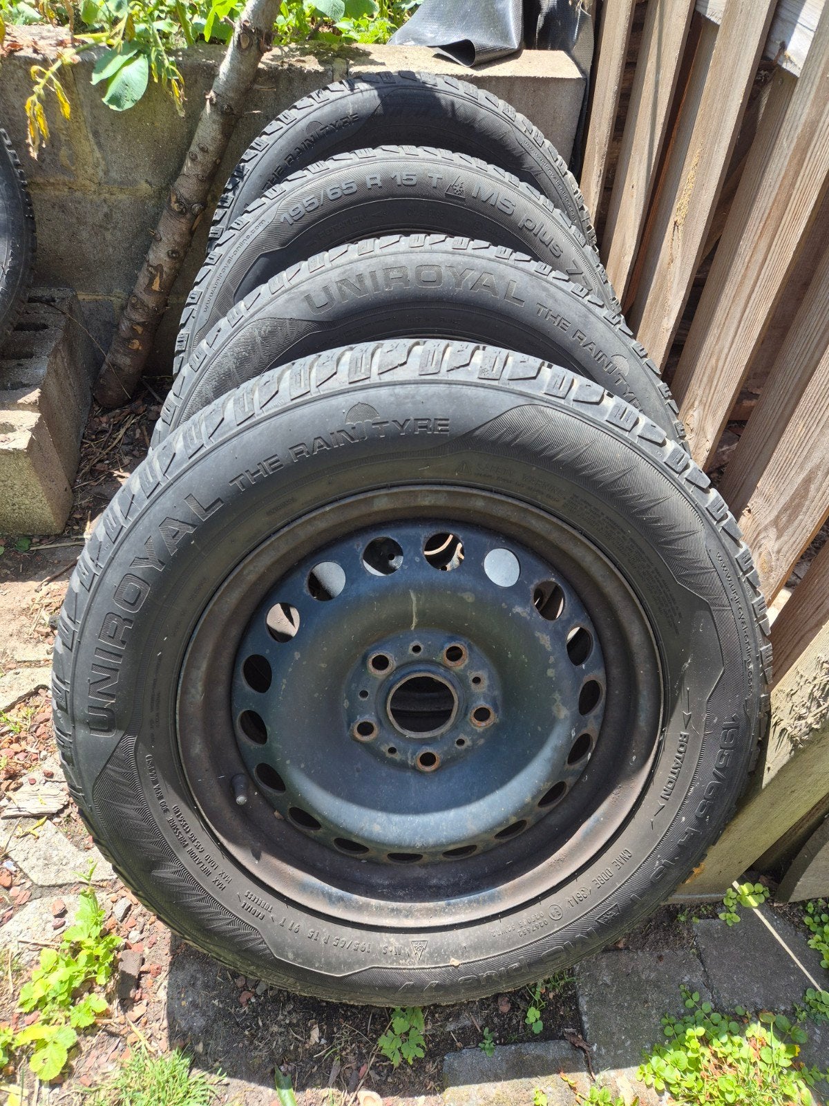 4 jantes 15" pneus hiver 5x112 et 57,1mm, Enlèvement, 15 pouces, Pneus hiver, Jante(s)