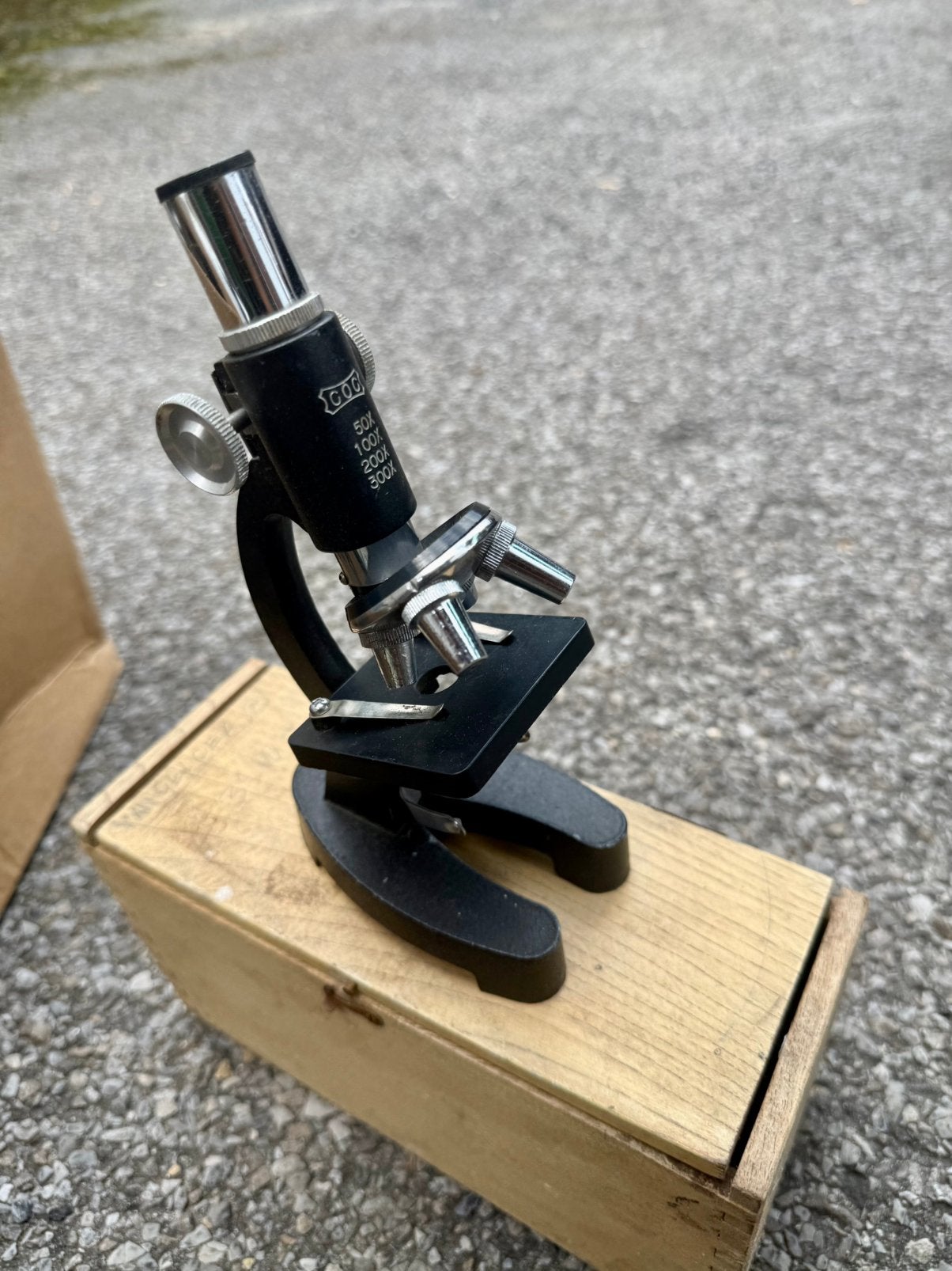 microscope monoculaire vintage pour étudiants, Enlèvement, Utilisé