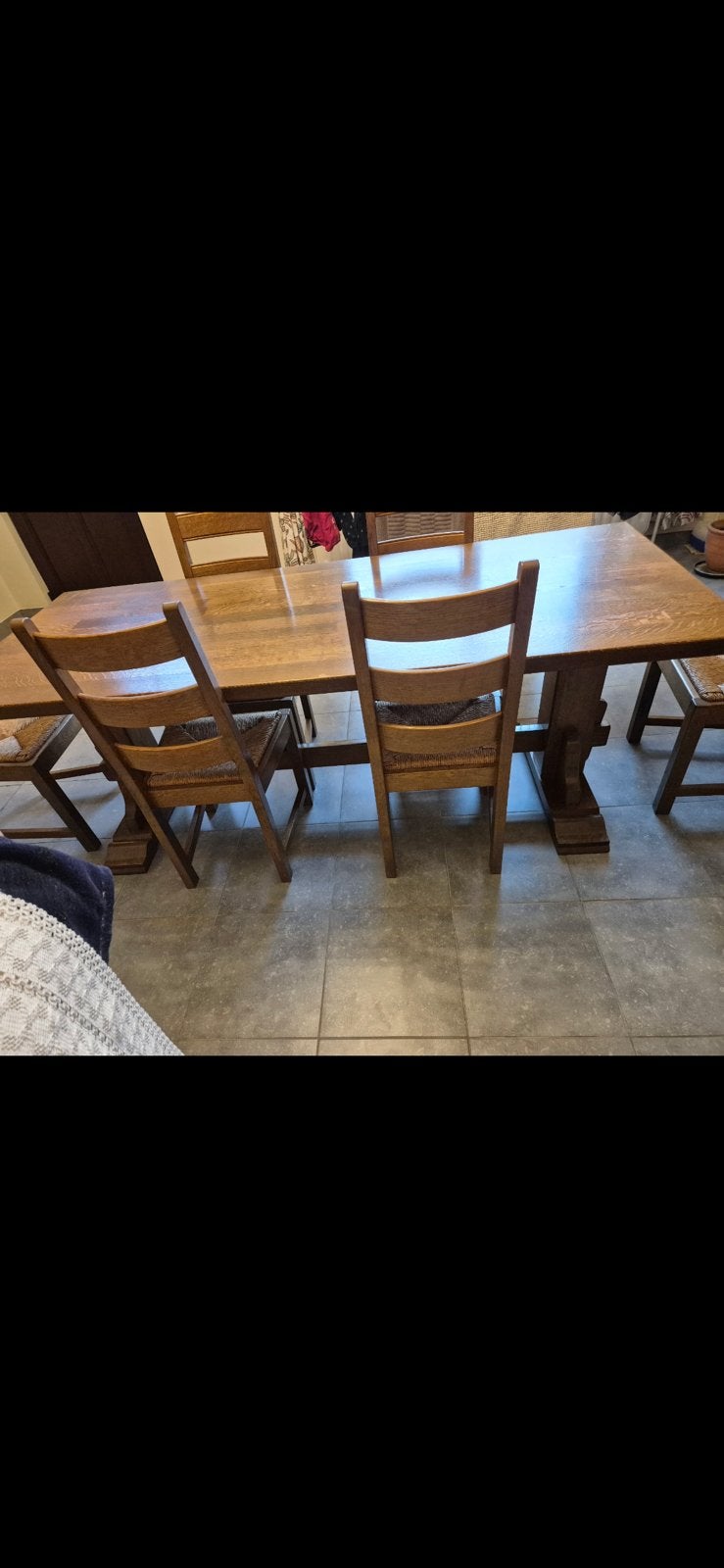 Salle à manger rustique, Maison & Meubles, Enlèvement, Comme neuf