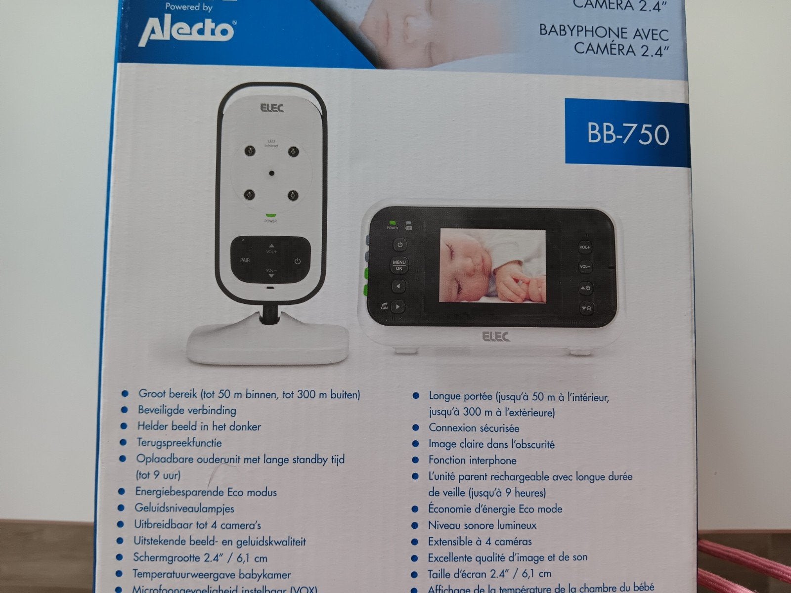 babyfoon met camera Alecto, Ophalen, Camera