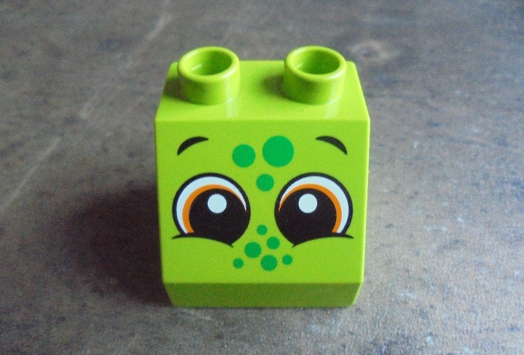 Lego Duplo Brick 2x2x1,5 Slope 45 (zie foto's) 2, Ophalen of Verzenden, Gebruikt, Losse stenen, Duplo