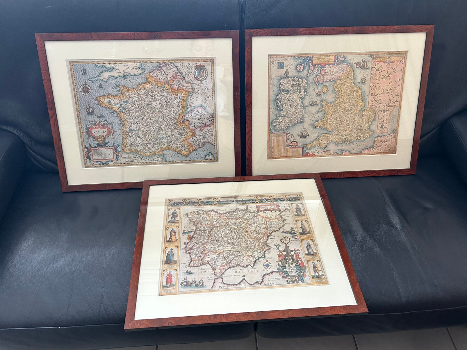 Trio landkaarten., Boeken, Ophalen, Zo goed als nieuw