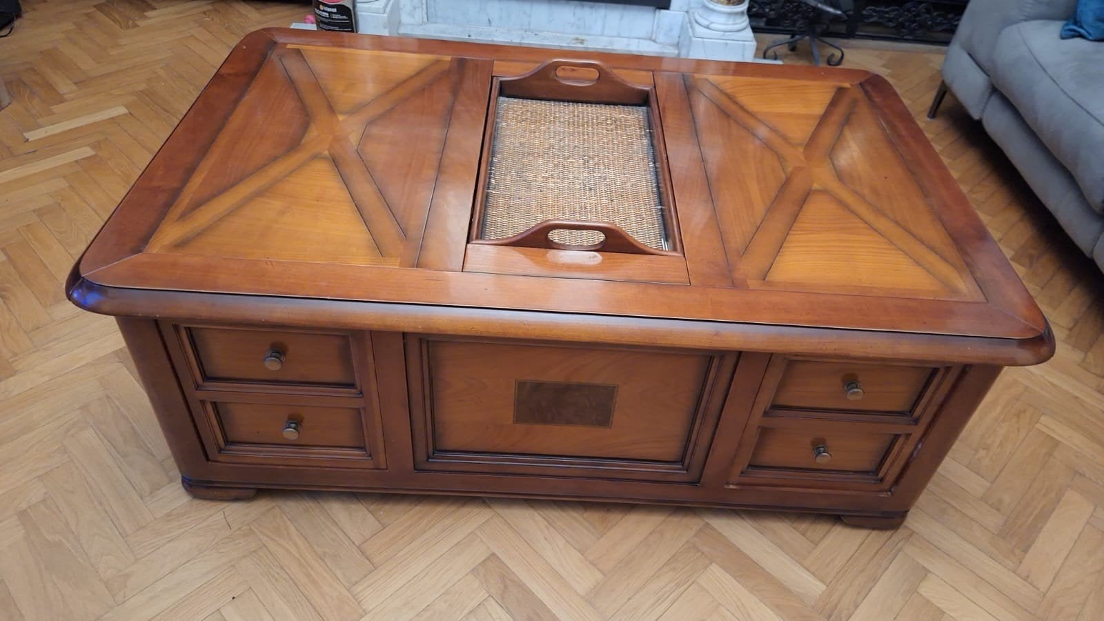 Table basse merisier, Mons, Ophalen