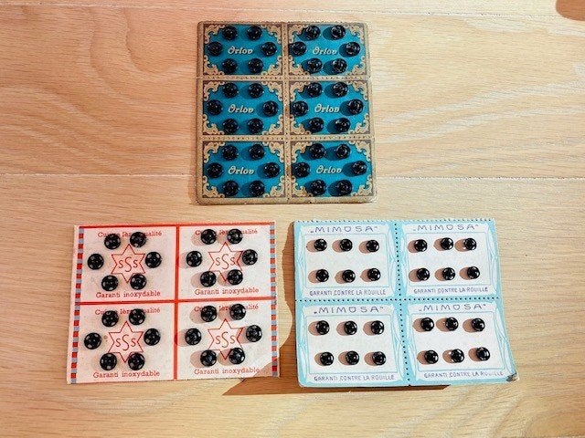 Boutons pression rétro — Vintage des années 1940, Enlèvement ou Envoi, Autres types