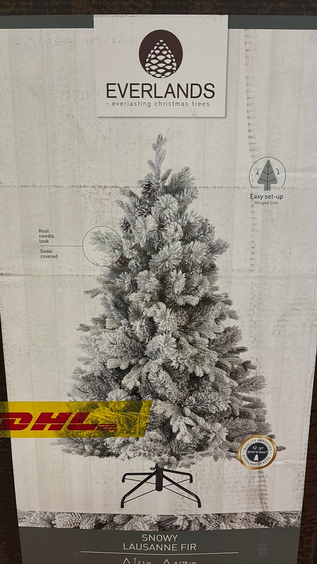 Kerstboom Everlands - Snowy Lausanne FIR, Ophalen, Zo goed als nieuw