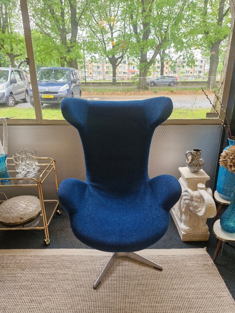 Vintage type Egg Chair fauteuil 70s Deens, Maison & Meubles, Fauteuils, Enlèvement, Utilisé, Tissus, Vintage
