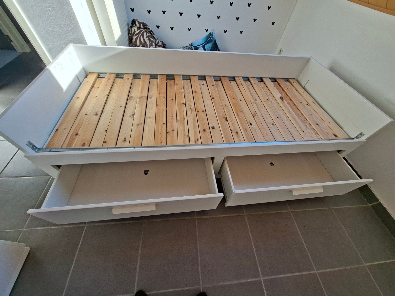 uitschuifbaar bed + 2 kasten, Huis en Inrichting, Ophalen