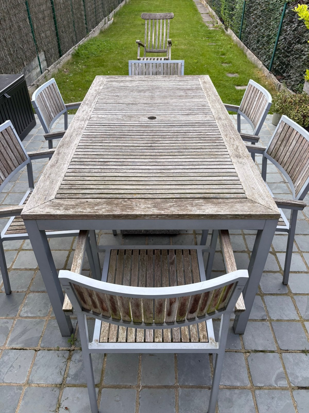 Tuinset, Ophalen, Gebruikt, 6 zitplaatsen, Teakhout