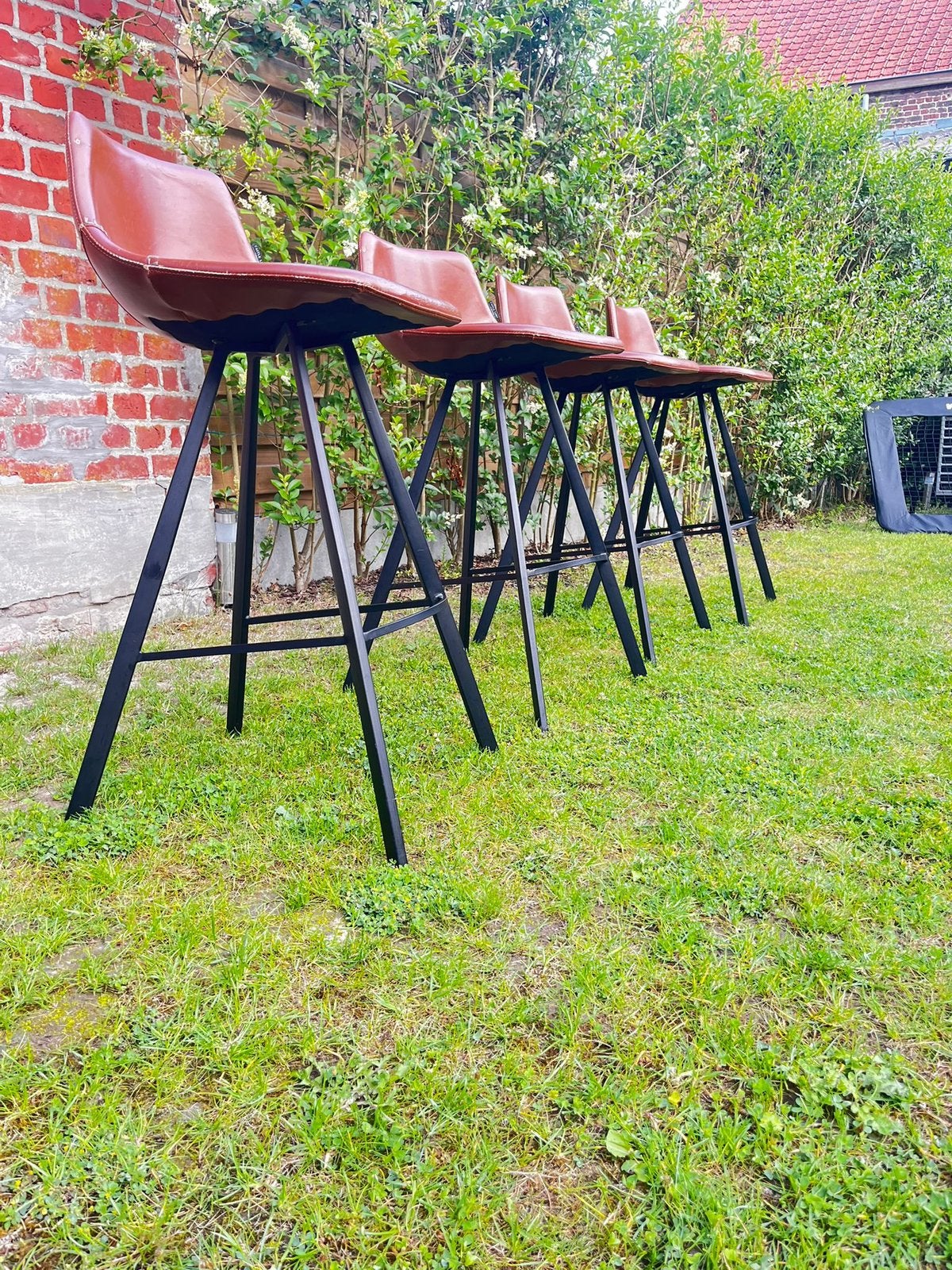 Mooie barkrukken 4 stuks, Huis en Inrichting, Barkrukken, 4 krukken, Ophalen, Gebruikt, 60 tot 90 cm