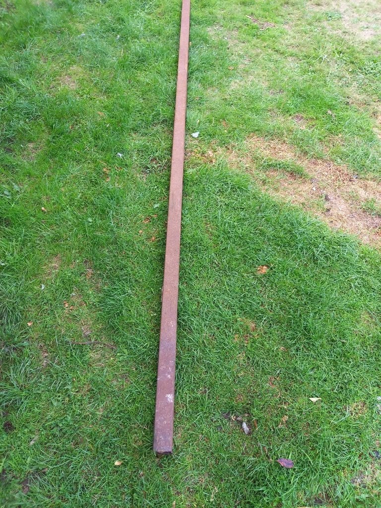 vierkant stalen profiel, Doe-het-zelf en Bouw, Ophalen, Zo goed als nieuw, IJzer