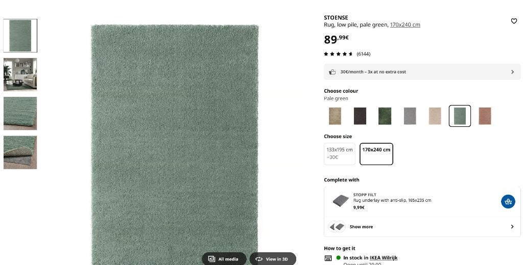 tapis, Enlèvement