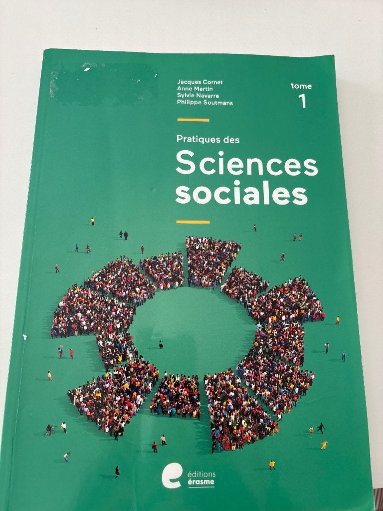 Livre « Pratique des sciences sociales - Tome 1 », Boeken, Schoolboeken, ASO, Editions erasme, Maatschappijleer, Ophalen