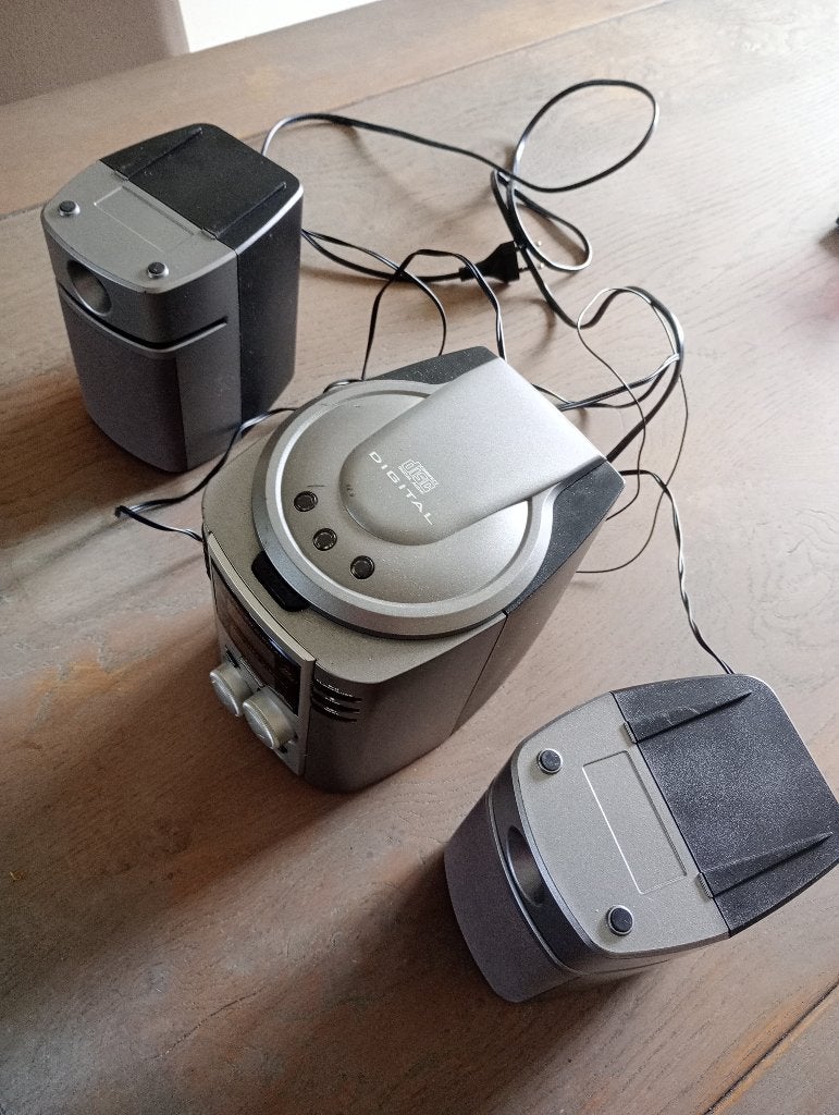 Radio/cd speler, Audio, Tv en Foto, Verzenden, Gebruikt, Radio, Met cd-speler