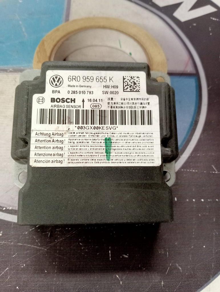 VW Polo 6R Airbag Sensor ECU Module 6R0959655K origineel net, Volkswagen, -, Utilisé, -