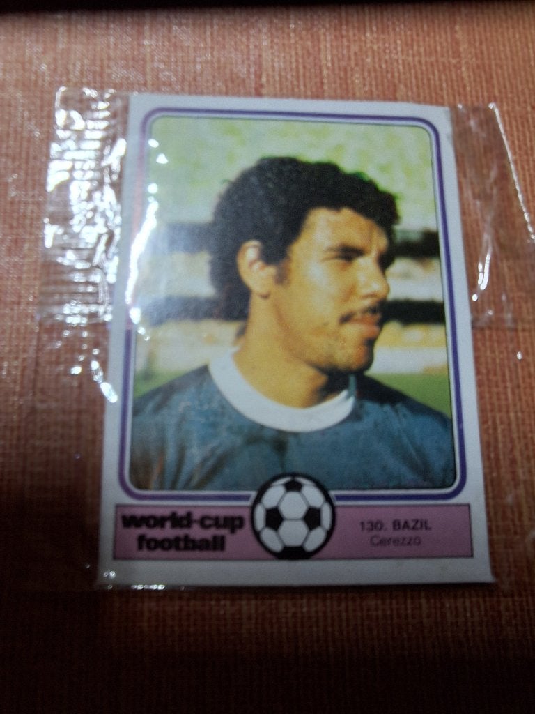 Afbeelding: Bazil Cerezzo Wereldbeker voetbal nr. 130, Verzamelen, Ophalen of Verzenden, Nieuw, Poster, Plaatje of Sticker